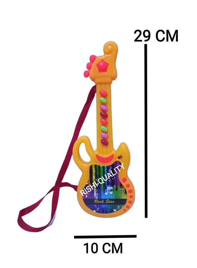 RISHI QUALITY Beautiful Music Guitar for Kids, It's Time to Play, Learn to Play. Mini Guitar Instrument with Sound for Kids Best Diwali Gift, Birthday Return Gift. Small Size. Colour May Be Vary - Image 3